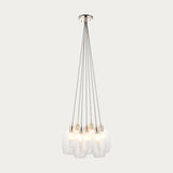 Bright Nickel Plate & Clear Glass 7-Light