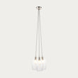 Bright Nickel Plate & Clear Glass 3-Light