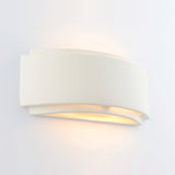 Farrah Ceramic Wall Lamp in Gloss White