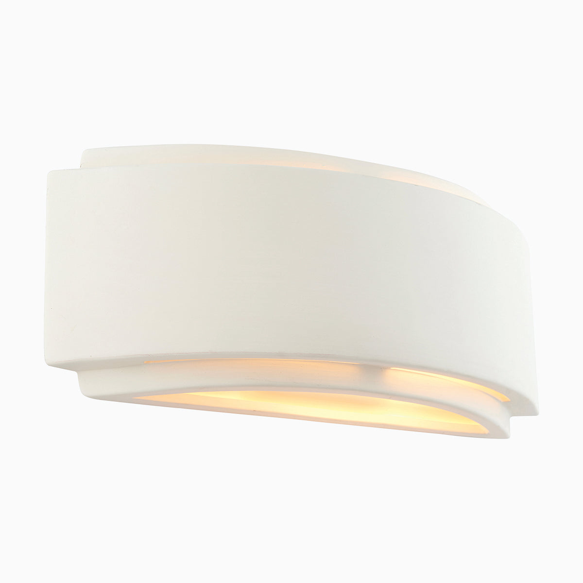 Farrah Ceramic Wall Lamp in Gloss White