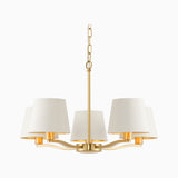 Brushed satin gold & vintage white fabric