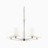 Bright nickel plate & vintage white fabric