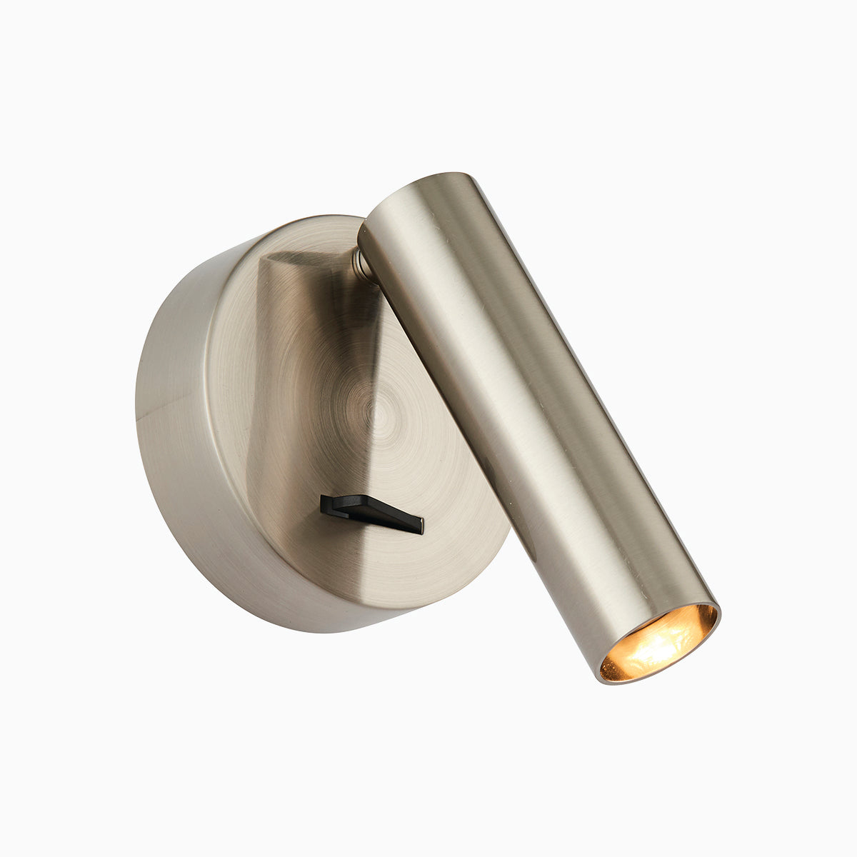 Lennon Round Reading Light in Silver