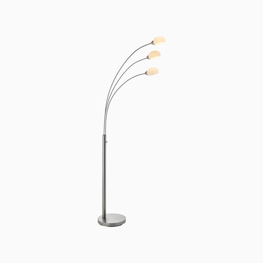 Elio Nickel 3 Arm Floor Lamp