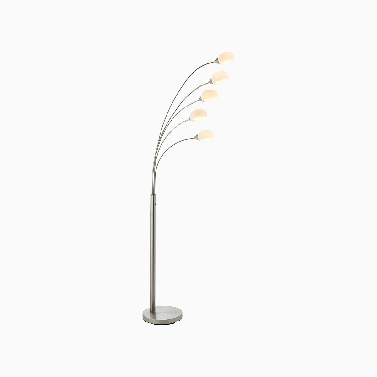 Elio Nickel 5 Arm Floor Lamp