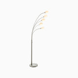 Elio Nickel 5 Arm Floor Lamp