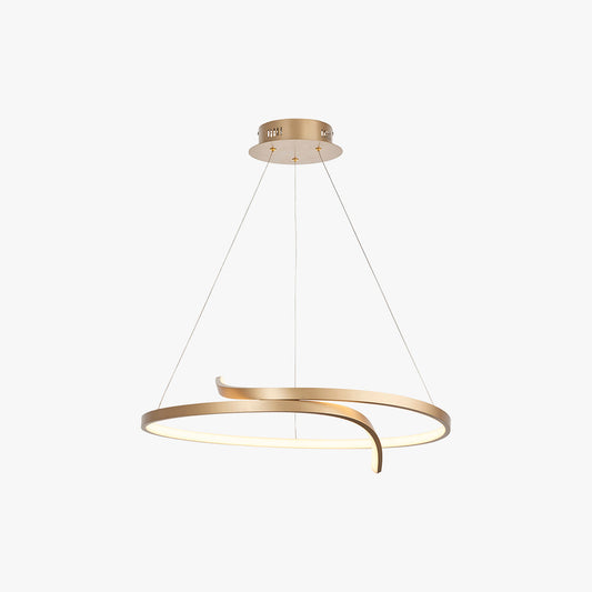 Brushed gold plated & white silicone