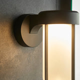 Matt black & frosted glass