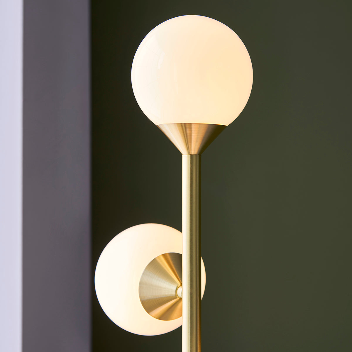 Selene Opal Sphere Floor Lamp