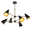 Axton Mid Century Pendant in Matt Black
