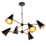 Axton Mid Century Pendant in Matt Black