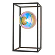 Draven Open Frame Table Light with Iridescent Glass