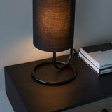 Matt black & black fabric