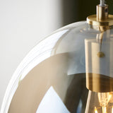 Cora Oval Pendant in Satin Brass
