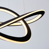 Shar Swirl Pendant in Textured Black