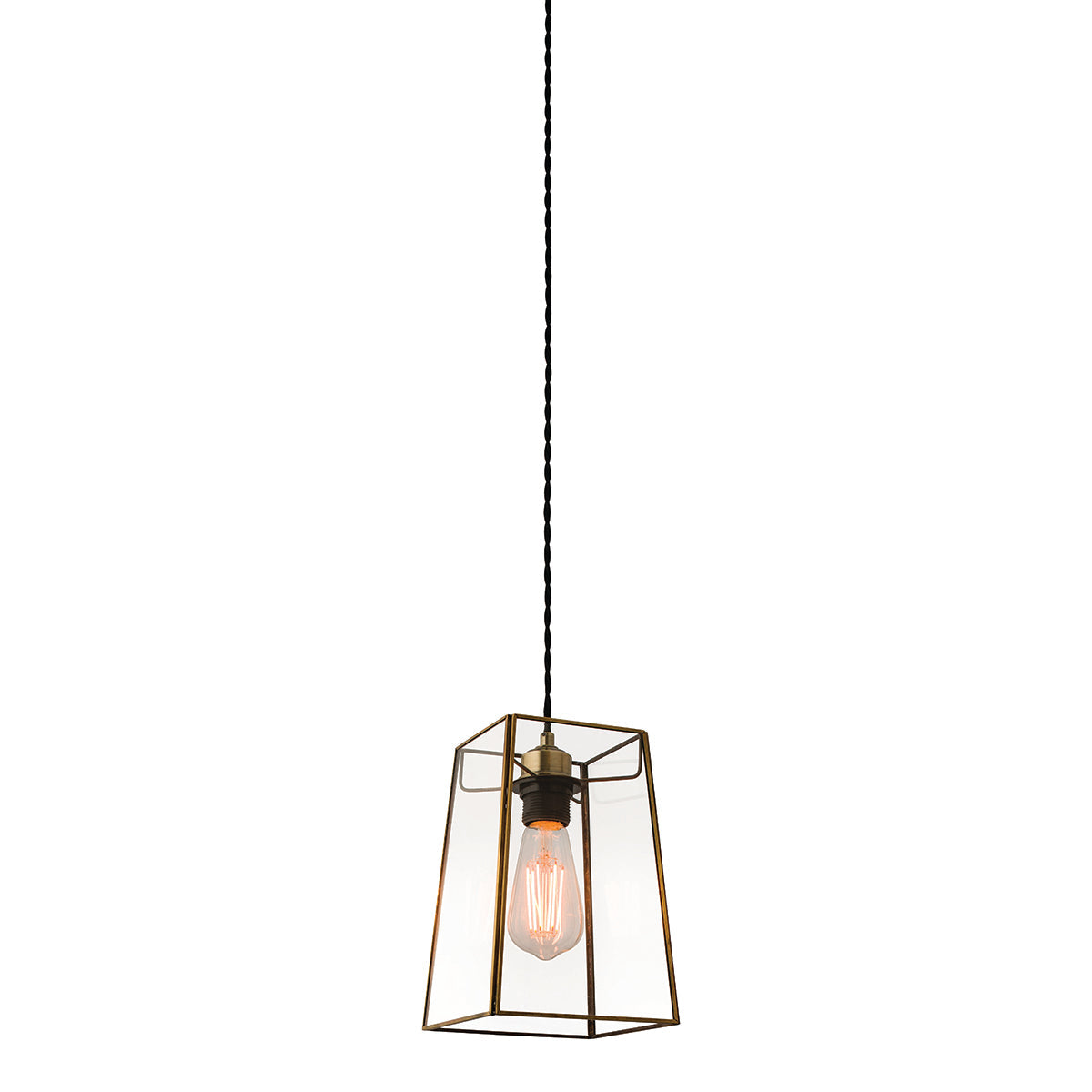Balmoral Metal and Glass Pendant