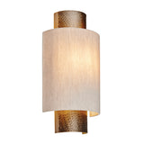 Isaac Wall Light in Hammered Bronze