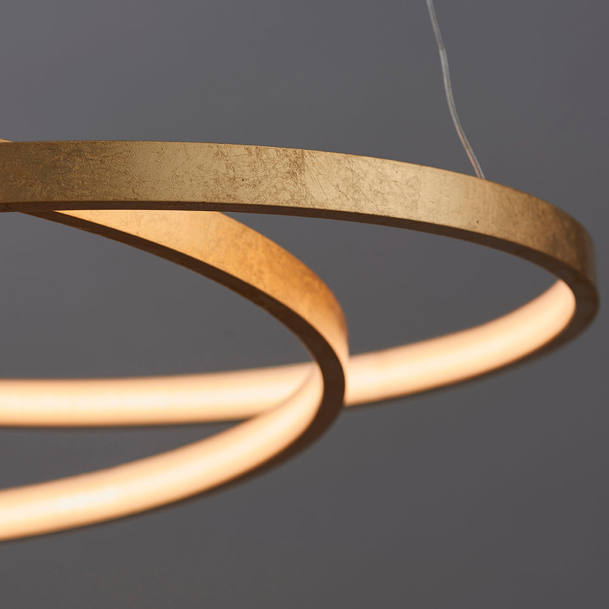 Axel Pendant in Gold Leaf & Frosted Acrylic