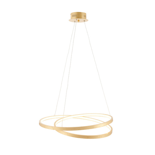 Axel Pendant in Gold Leaf & Frosted Acrylic