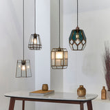 Bryson Smoked Glass Pendant Shade in Antique Brass