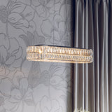 Elara Clear Crystal Five Light Linear Pendant in Chrome