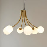 Sprout Six-Light Pendant in Brass