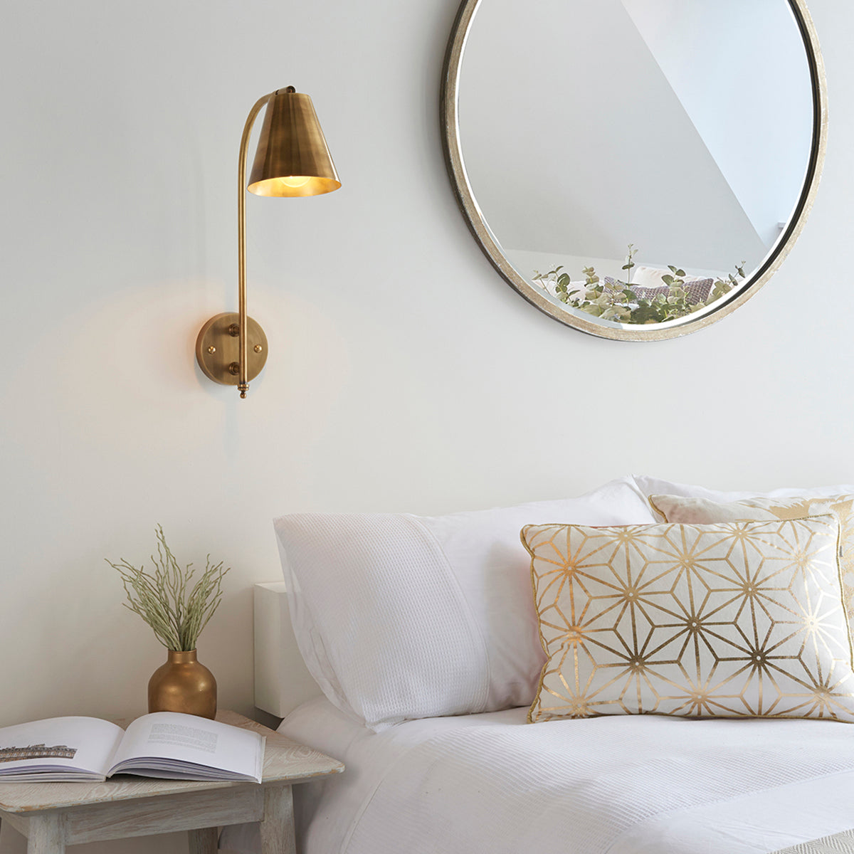 Garner Wall Light in Antique Brass