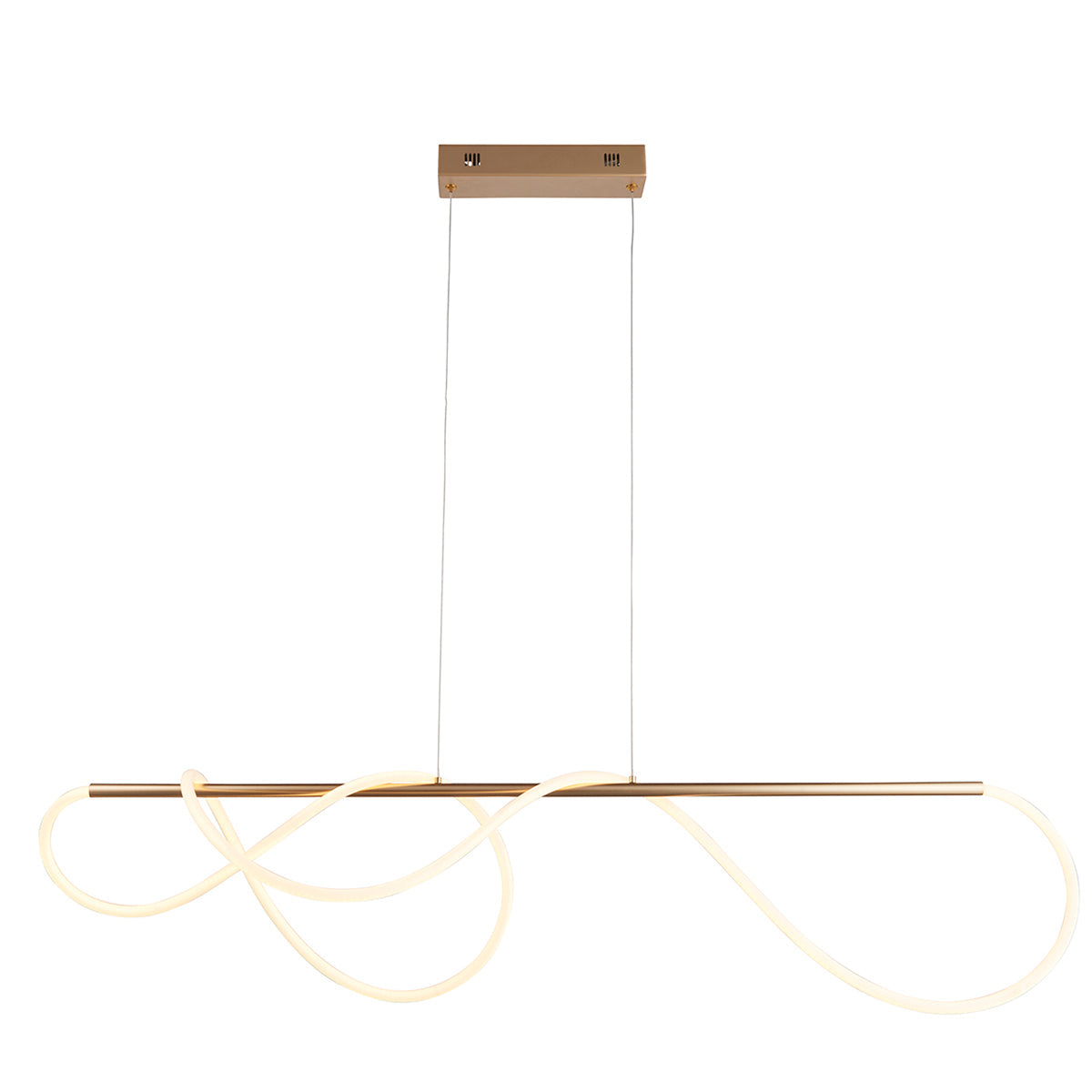 Eliza Pendant in Satin Gold