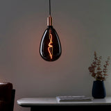 Double-Helix Smoked Glass Decorative Bulb