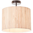 Luna Natural Seagrass Semi Flush Light