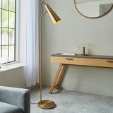 Kai Floor Lamp in Warm Antique Brass