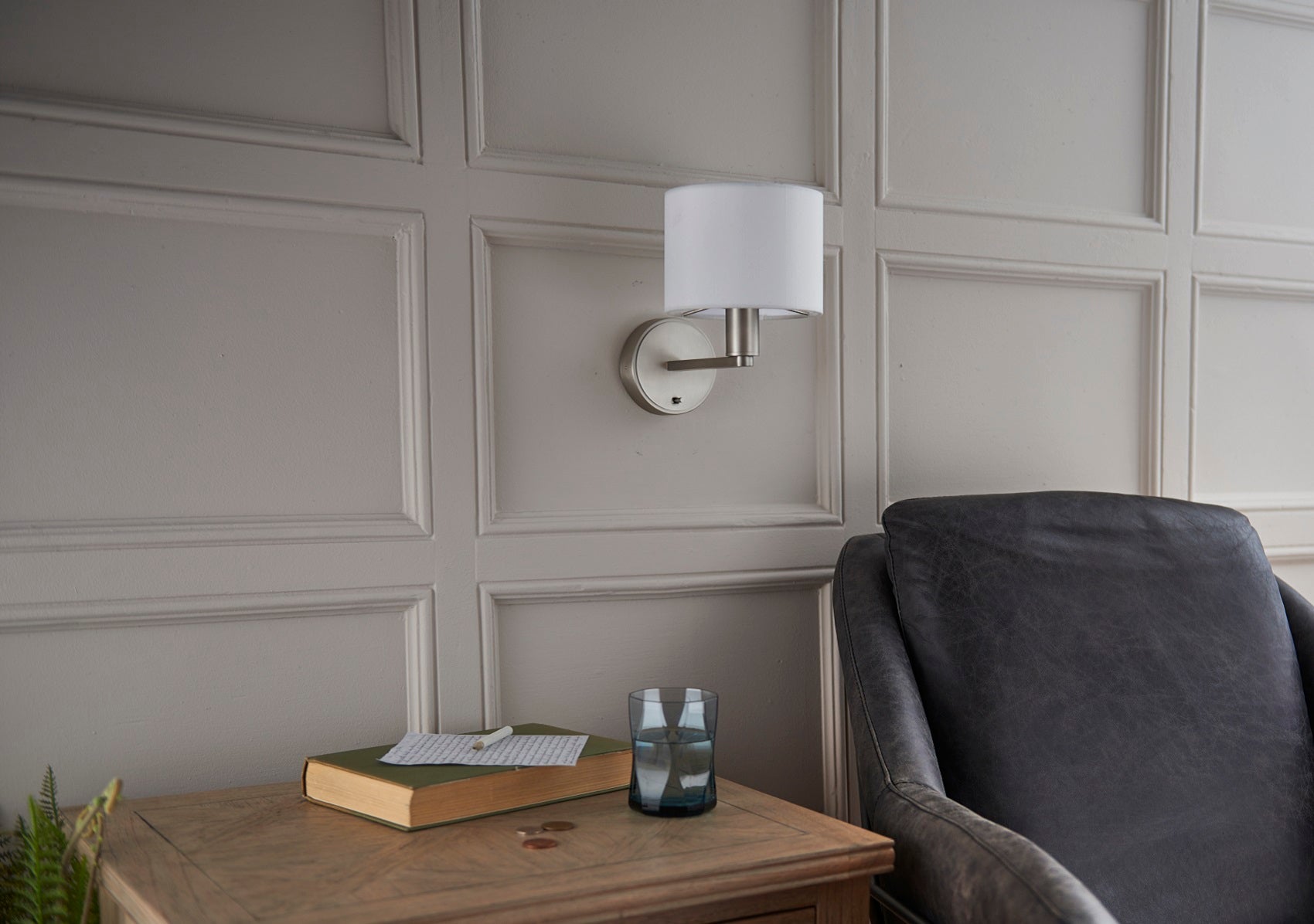 Aloe Wall Light in Nickel